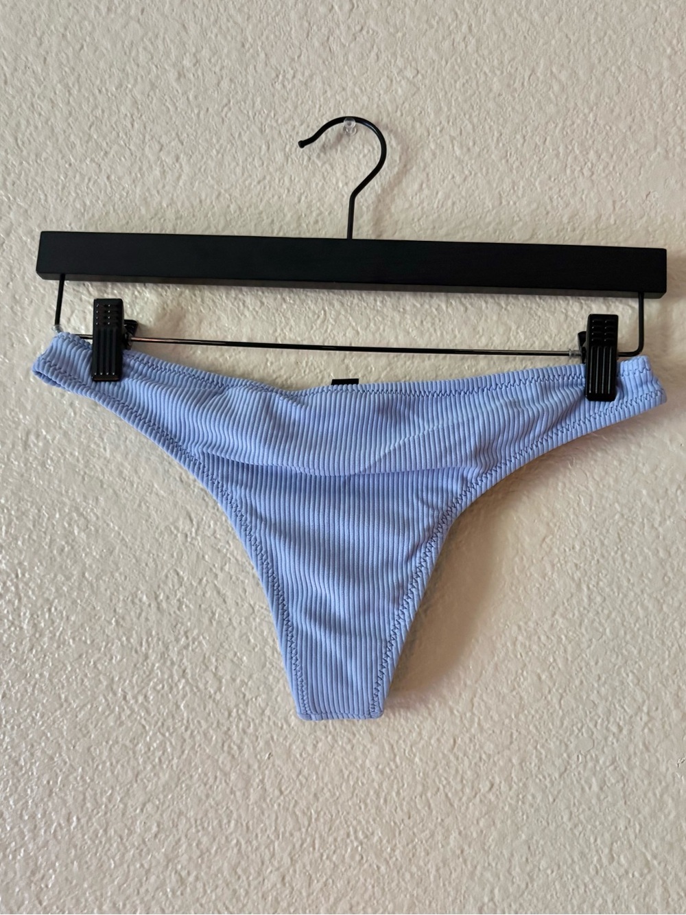 Periwinkle Ribbed Bikini Bottom - Picture 6 of 9